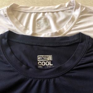 32 degrees mens golf tee shirts size M Blue white
